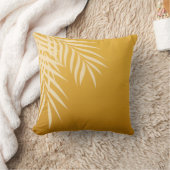 Gold der Strand-Palme-Silhouette | Kissen (Decke)