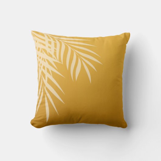 Gold der Strand-Palme-Silhouette | Kissen (Vorderseite)