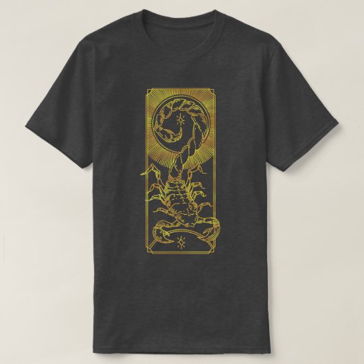 Gold der Zodiac Scorpio Line T-Shirt (Design vorne)