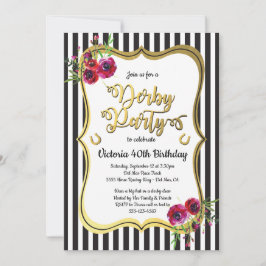 Gold Derby Themed Einladungen zum Geburtstag