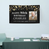 Gold des 80. oder eines beliebigen Fotos zum Gebur Banner (Messeveranstaltung)