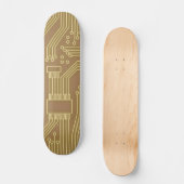 Gold des Circuit Board Skateboard (Vorderseite)