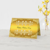 Gold des "Happy Vathers Day" Karte (Gelbe Blume)