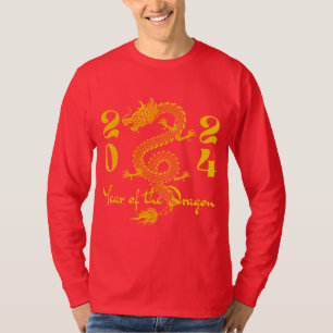 Gold des Jahres des Drachen T-Shirt