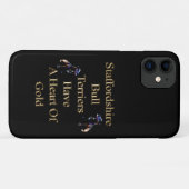 Gold Design Staffordshire Bull Terrier, Case-Mate iPhone Hülle (Rückseite (Horizontal))
