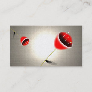 Gold Designer Profil Visitenkarten Mohn Visitenkarte