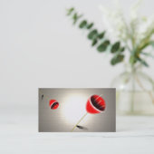 Gold Designer Profile Business Cards Mohn Visitenkarte (Stehend Vorderseite)