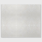 Gold Diagonal Grid Pattern Modernes Luxus Geschenkpapier (Flach)