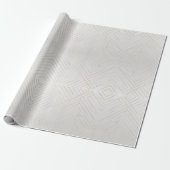 Gold Diagonal Grid Pattern Modernes Luxus Geschenkpapier (Ungerollt)