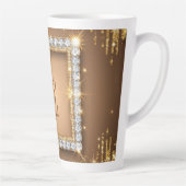 ✨ Gold-Diamant-Monogramm-Design mit individuellem Milchtasse (Rechts)