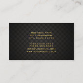 Gold Diamond Auto Mechanic Business Card Visitenkarte (Rückseite)