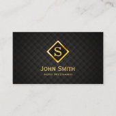 Gold Diamond Auto Mechanic Business Card Visitenkarte (Vorderseite)