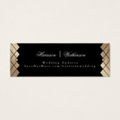 Gold Diamond Black Geometric Deko Gatsby Wedding (Vorderseite)