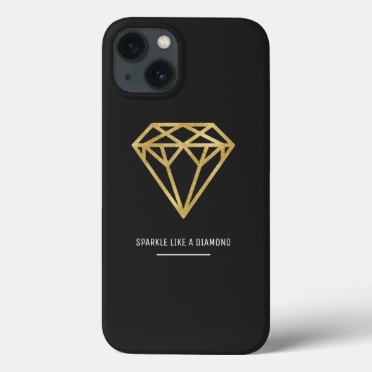 Gold Diamond Case-Mate iPhone Hülle (Rückseite)