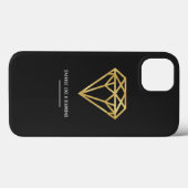 Gold Diamond Case-Mate iPhone Hülle (Rückseite (Horizontal))