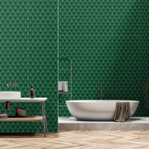 Gold Diamond Dark Emerald Green Tapete