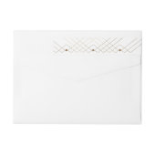 Gold Diamond Geometric Art Deco Gatsby Wedding (Rückseite)