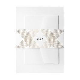 Gold Diamond Geometric Art Deco White Gatsby Einladungsbanderole