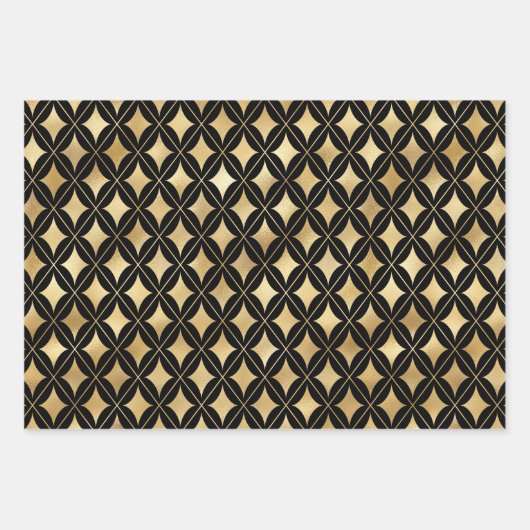 Gold Diamond Geschenkpapier Set (Vorderseite 2)