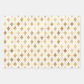 Gold Diamond Geschenkpapier Set (Vorderseite)
