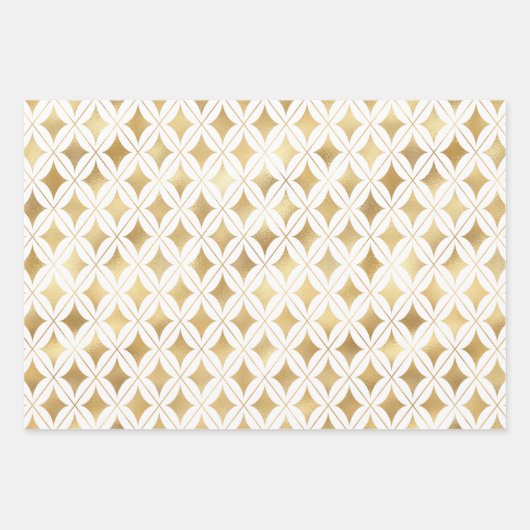 Gold Diamond Geschenkpapier Set (Vorderseite)