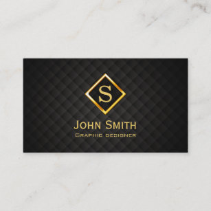 Gold Diamond Graphic Design Business Card Visitenkarte