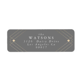 Gold Diamond Gray Geometric Deko Gatsby Wedding