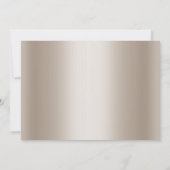 Gold Diamond Heart ELEGANT WEDING Einladung (Rückseite)