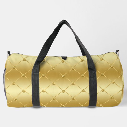 GOLD-DIAMOND-KARIERTE PATTER DUFFLE BAG (Rückseite)