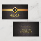 Gold Diamond Label Sports Agent Business Card Visitenkarte (Vorne/Hinten)