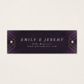 Gold Diamond Lila Geometric Deko Gatsby Wedding (Vorderseite)