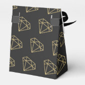 Gold Diamond Modern Design Gastgeschenk Boxen Geschenkschachtel (Rückseite)