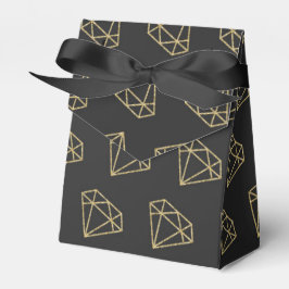 Gold Diamond Modern Design Gastgeschenk Boxen Geschenkschachtel