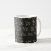 Gold Diamond Modern Glamour Bling Coffee Tasse (VorderseiteRechts)