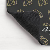 Gold Diamond Modern Glamour Mouse Pad Mousepad (Ecke)