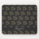 Gold Diamond Modern Glamour Mouse Pad Mousepad (Vorne)