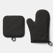 Gold Diamond Muster Ofenhandschuh & Topflappen-Set (Vorderseite)