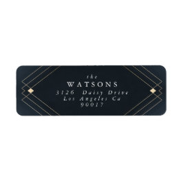 Gold Diamond Navy Geometric Deko Gatsby Wedding