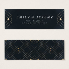 Gold Diamond Navy Geometric Deko Gatsby Wedding