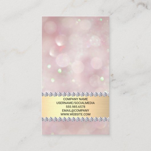 Gold Diamond Ring Logo | QR-Code Visitenkarte (Rückseite)