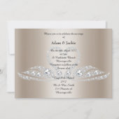 Gold Diamond SWAN ELEGANT WEDANT Einladung (Vorderseite)