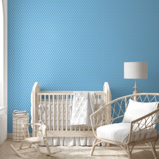 Gold Diamond Tufed Sky Blue Tapete (Kinder)