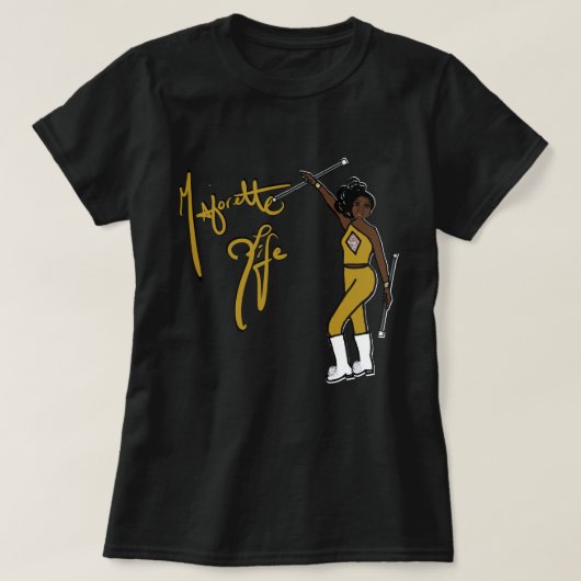 Gold Diamond Twirl Girl T - Shirt (Design vorne)