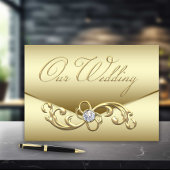 Gold Diamond Wedding Gästebuch