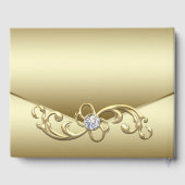 Gold Diamond Wedding Gästebuch (Rückseite)