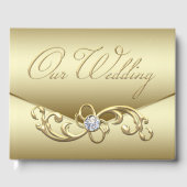 Gold Diamond Wedding Gästebuch (Vorderseite)