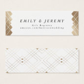 Gold Diamond White Geometric Deko Gatsby Wedding (Vorne & Hinten)