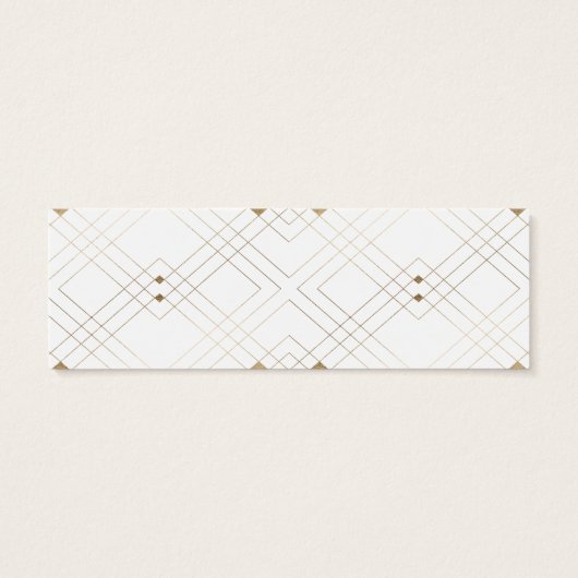 Gold Diamond White Geometric Deko Gatsby Wedding (Rückseite)
