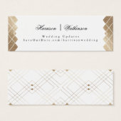 Gold Diamond White Geometric Deko Gatsby Wedding (Vorne & Hinten)