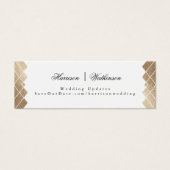 Gold Diamond White Geometric Deko Gatsby Wedding (Vorderseite)